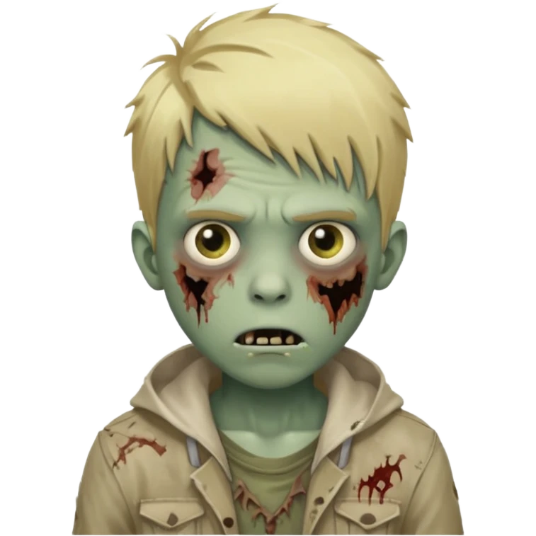 boy zombie with blonde hair emoji