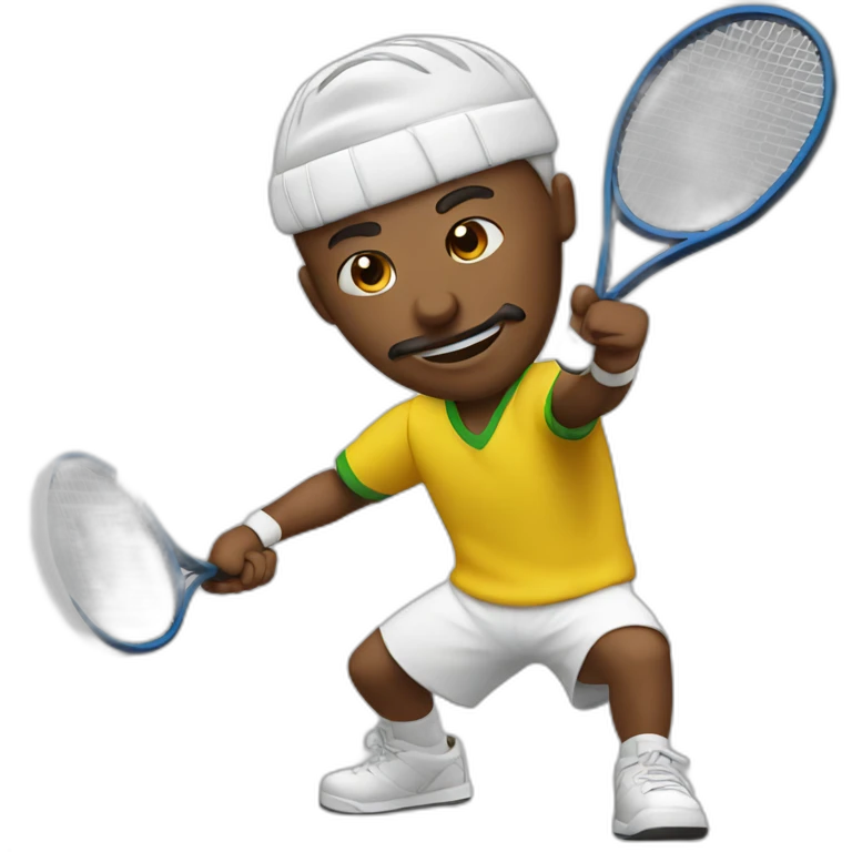 Sultan playing tennis emoji