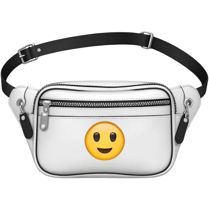 white waist bags emoji