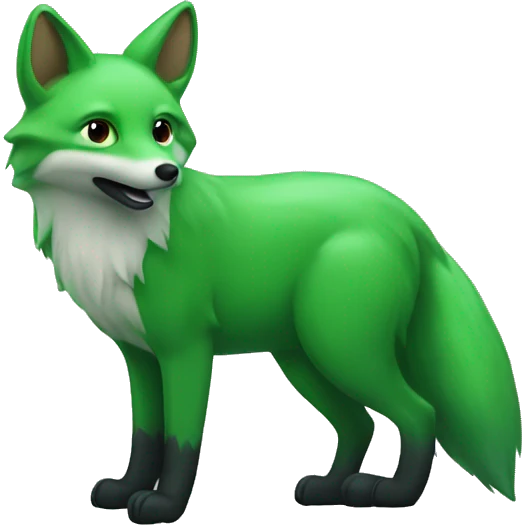 Green Fox emoji