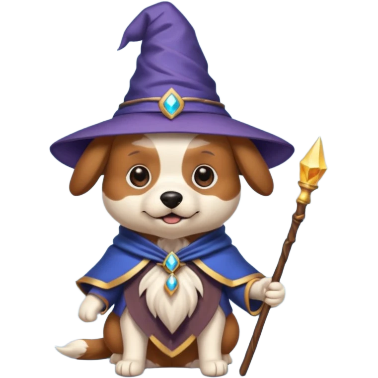 Dog wizard emoji