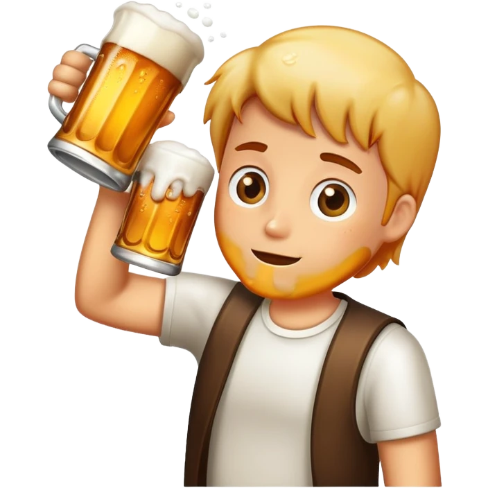 Drinking beer emoji