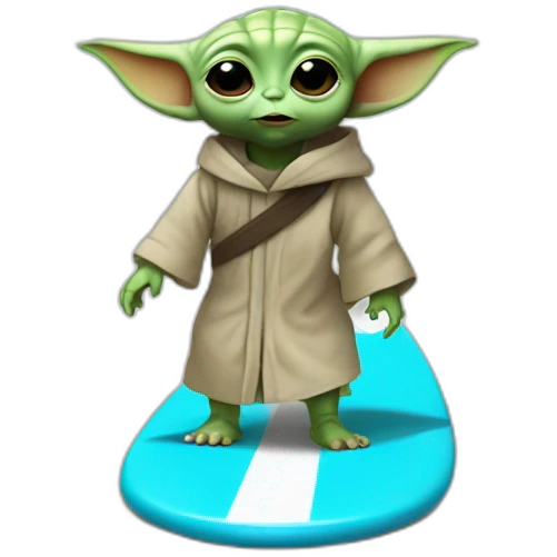 Baby yoda surf  emoji