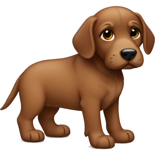 brown puppy emoji