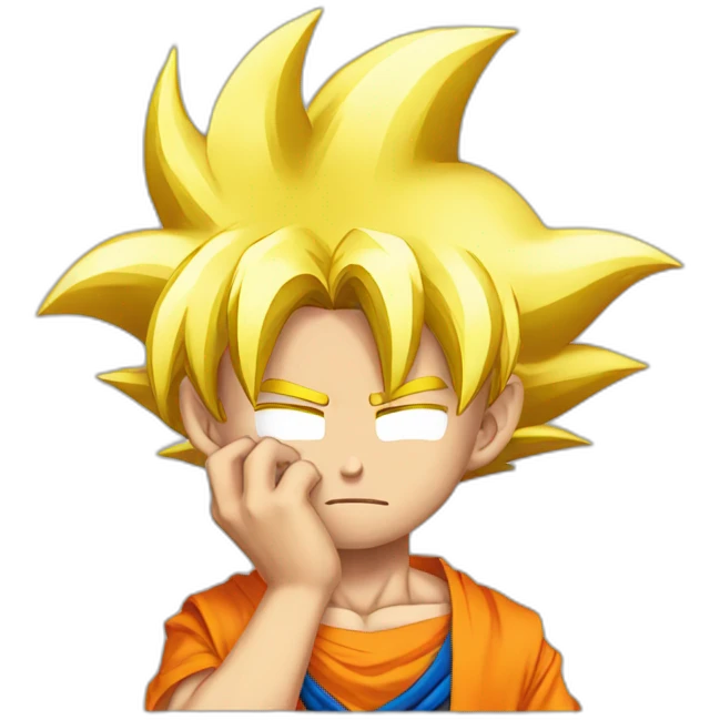Goku facepalm emoji