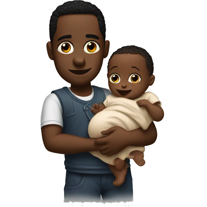 Diddy holding a baby  emoji