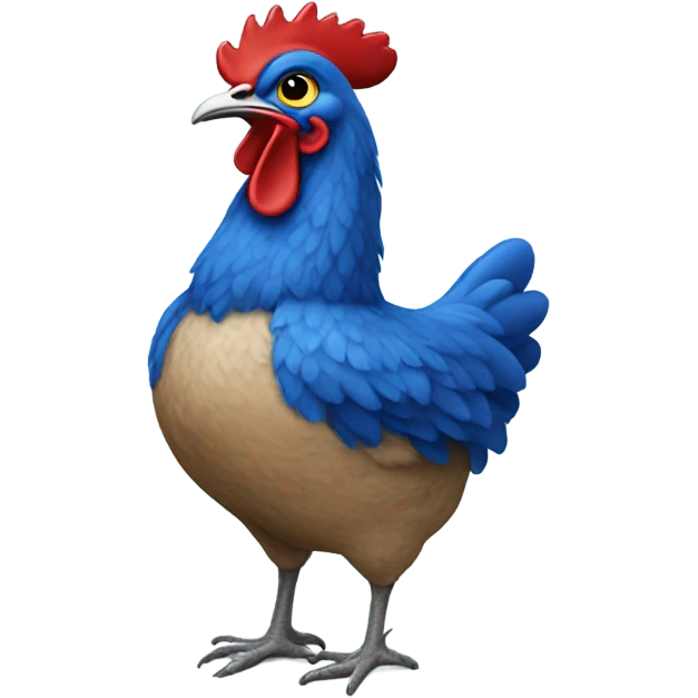 blue hen emoji