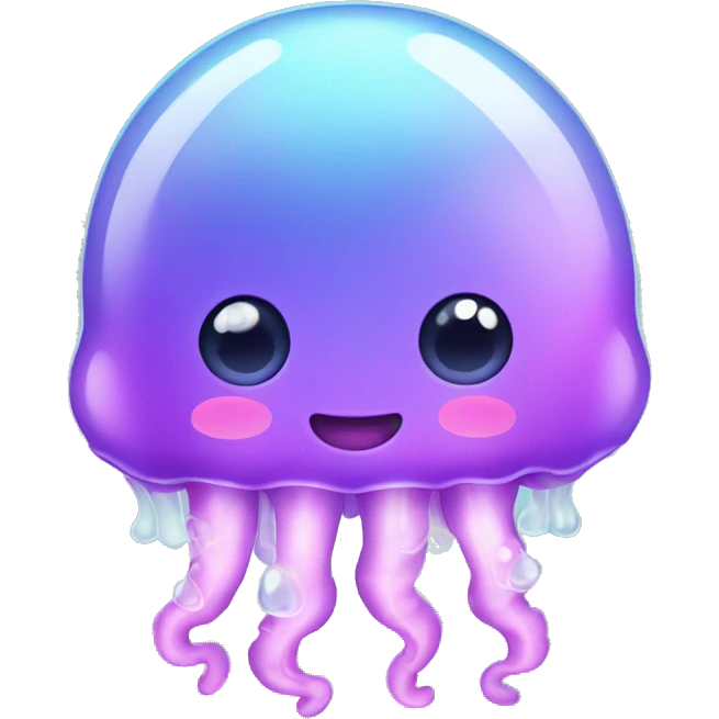 cute kawaii baby jellyfish emoji