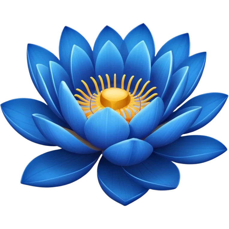 A blue lotus emoji emoji