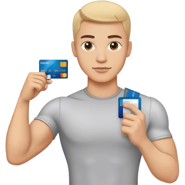 strong arm with credit card emoji