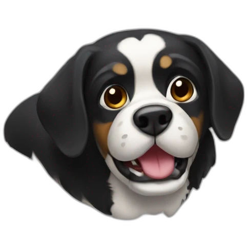 bouledog francais noir emoji