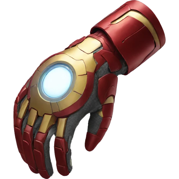 iron man glove pointed like a plane emoji