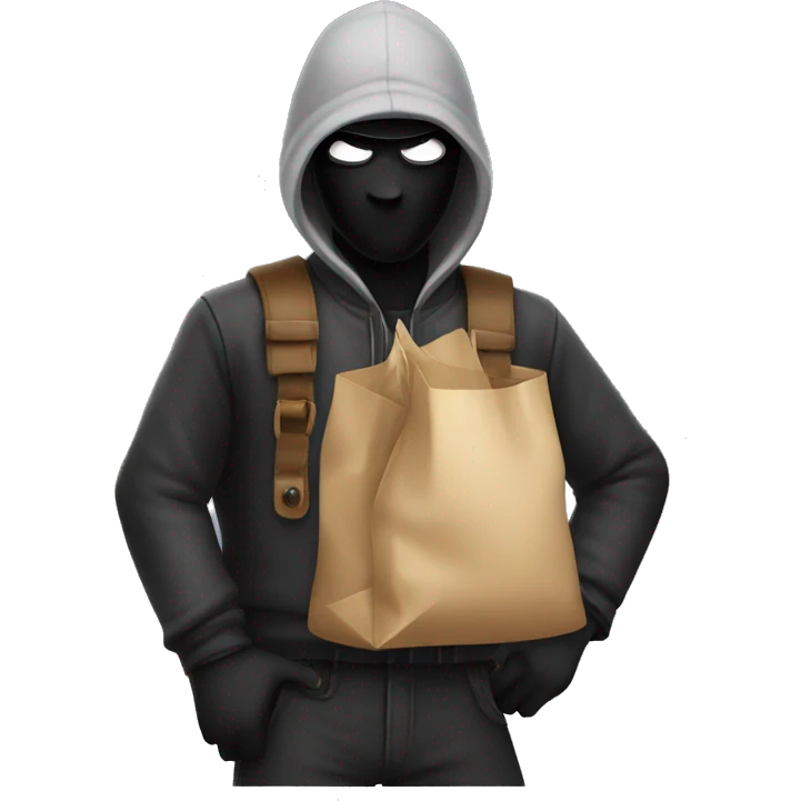 Robber with bag  emoji