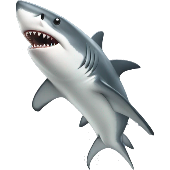 Shark white coup emoji