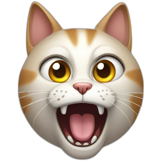 Cat scared emoji