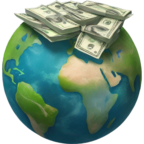 dollar planet emoji