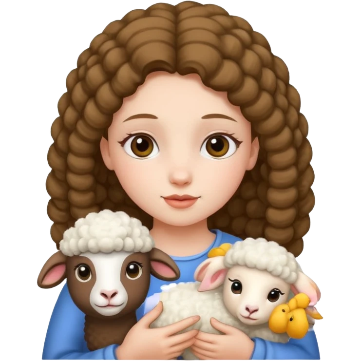 girl sheep emoji