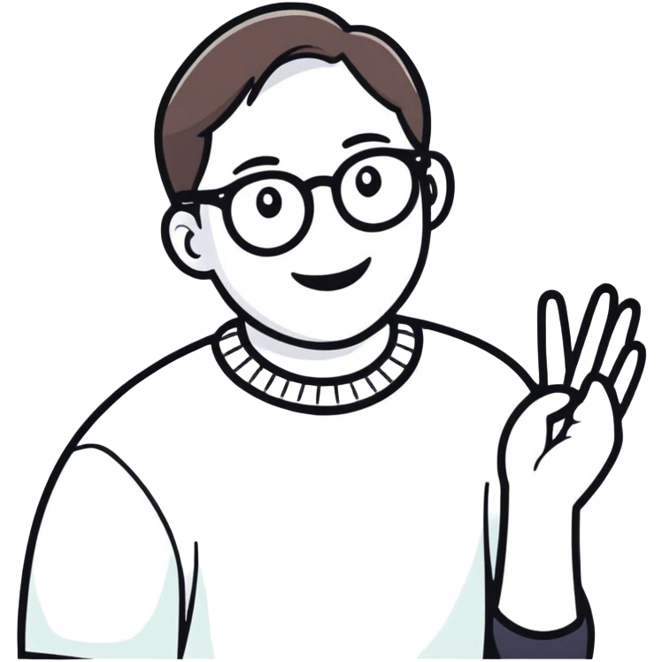 Me with glasses emoji