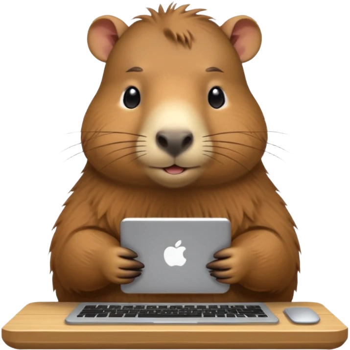 capybara on hashtable emoji