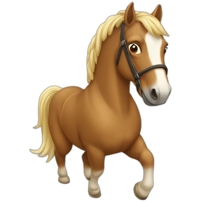 Cheval qui fait du cheval emoji