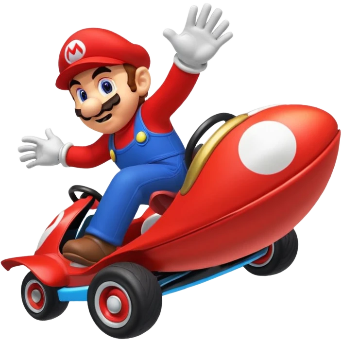 Mario kart running emoji