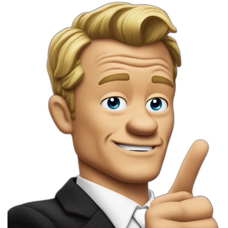 barney stinson pointing finger toward camera emoji
