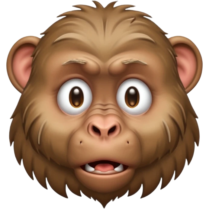 Crying baboon emoji