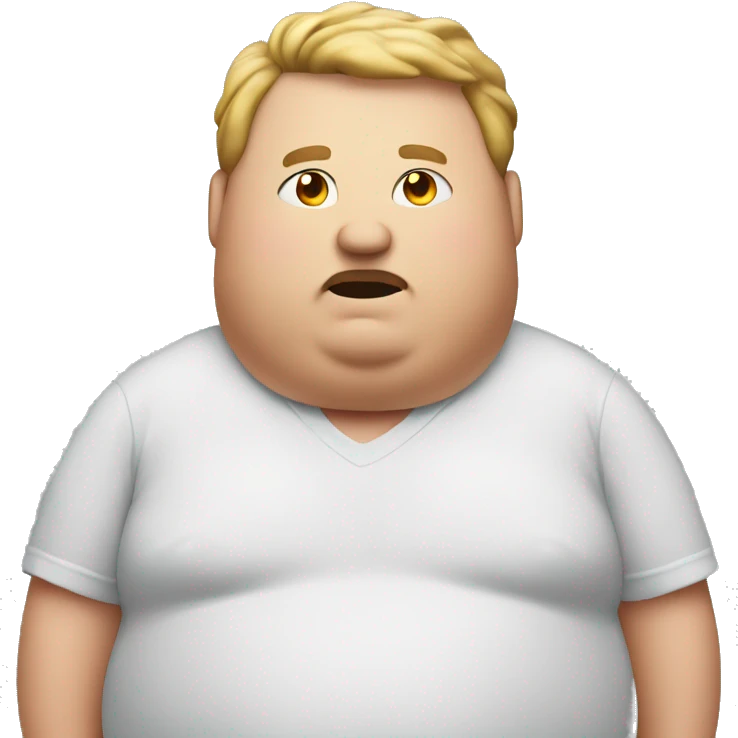 An obese man emoji