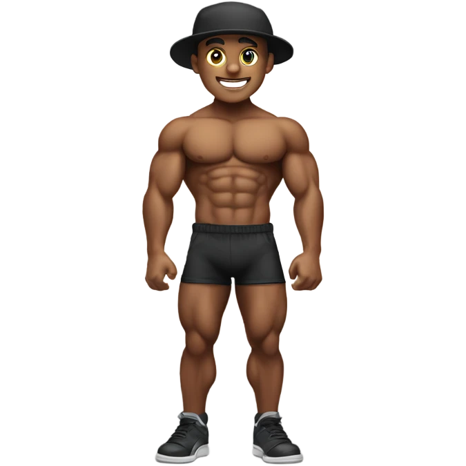 Body builder, frat boy with a backwards hat  emoji
