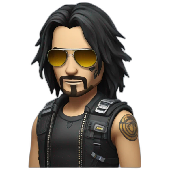 Johnny Silverhand from Cyberpunk 2077 emoji