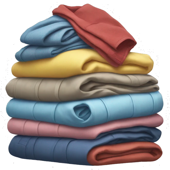 Pile of folded clothes emoji