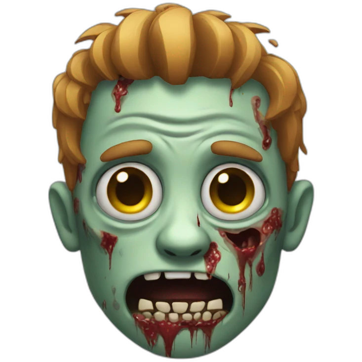 funny zombie emoji