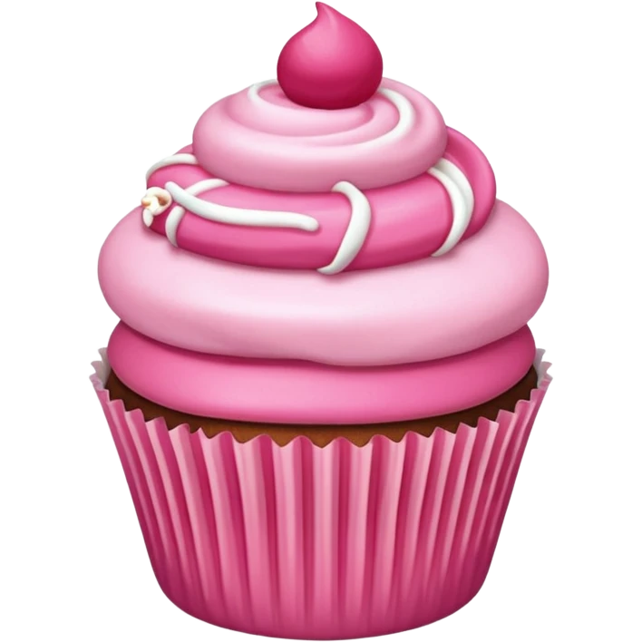 لمبرقيني Cupcake with pink icing emoji