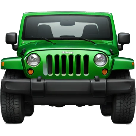 Jeep Wrangler green  emoji