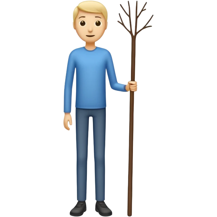 High stick figure  emoji