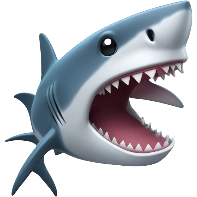 Shark excited about Ethernet emoji