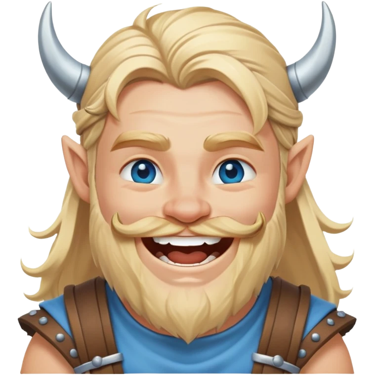 Train a laughing Viking emoji