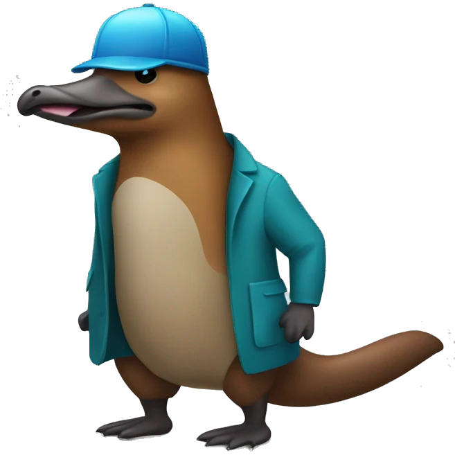 Platypus at work emoji