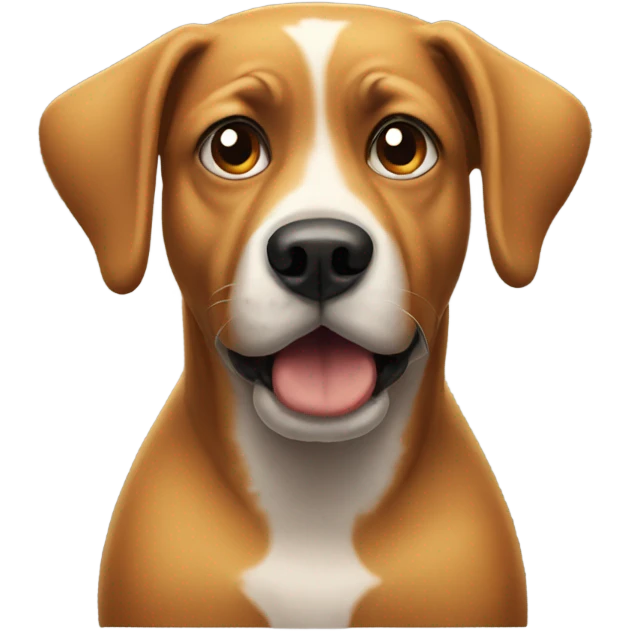 Suspicious dog emoji