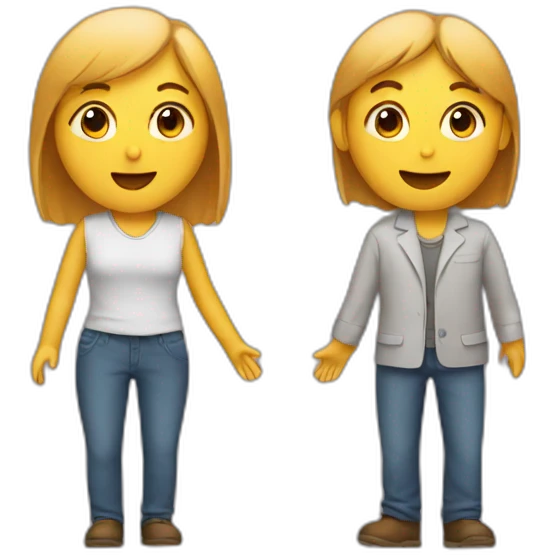 Two people talking emoji