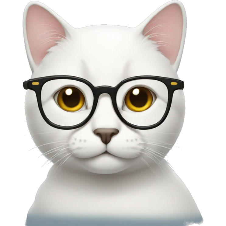 cat with glasses  emoji