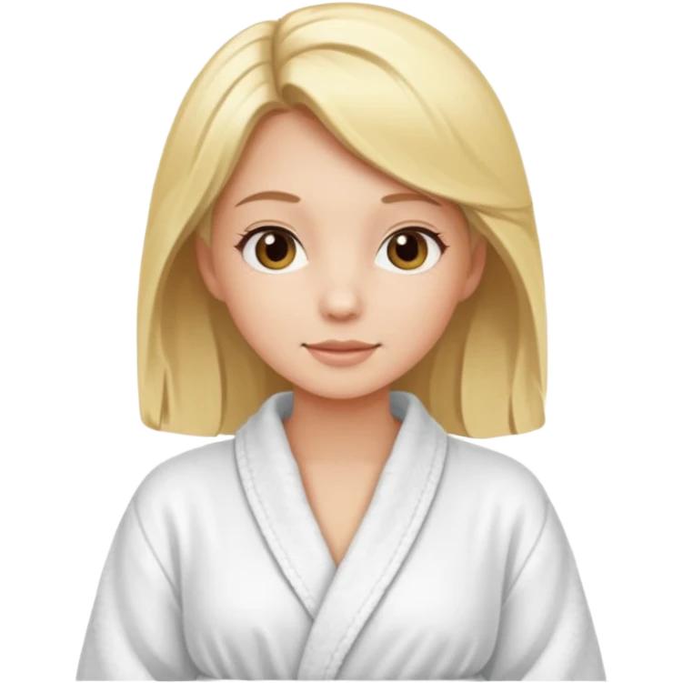 spa girl blonde hair emoji