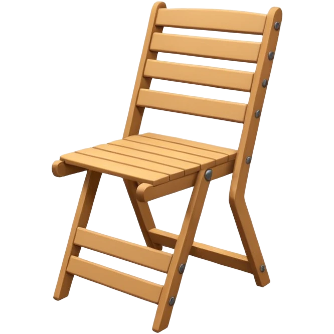 Chair folding emoji