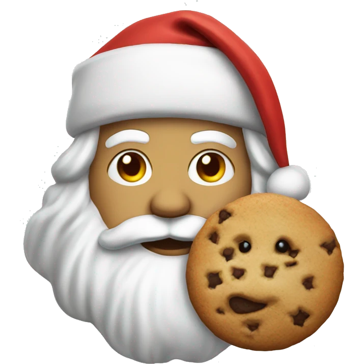 Santa with a Cookie emoji