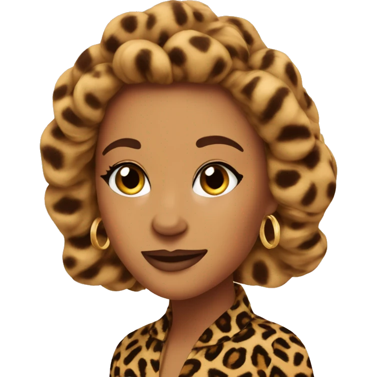 Glamour podcast name leopard print emoji