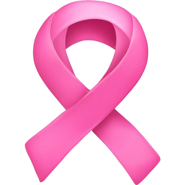 cute pink ribbon emoji