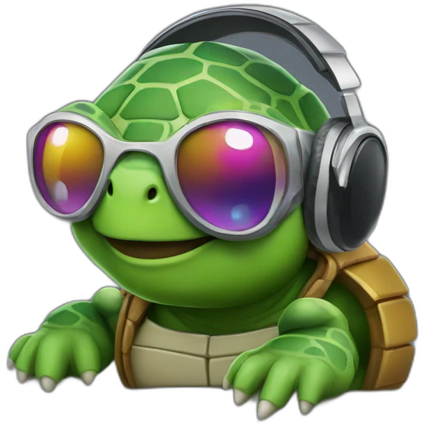 dj turtle emoji