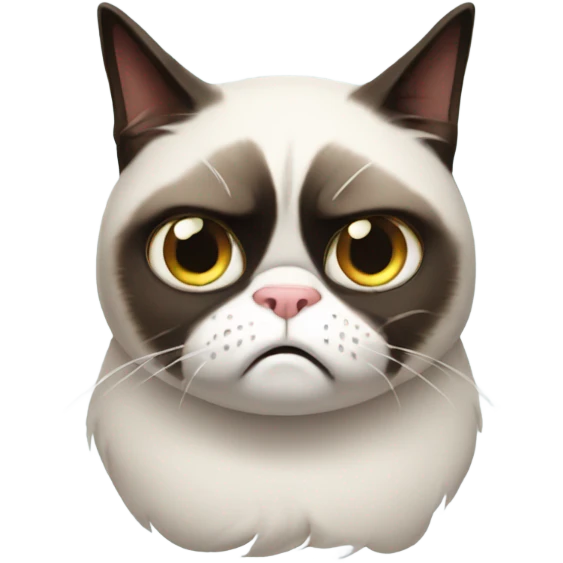 Grumpy cat emoji