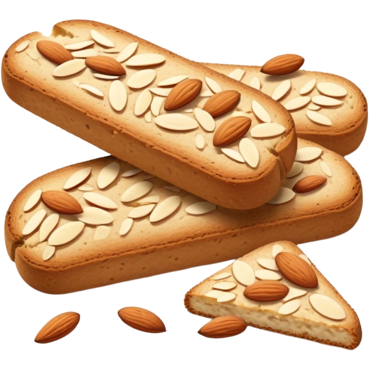 Biscotti with almonds  emoji