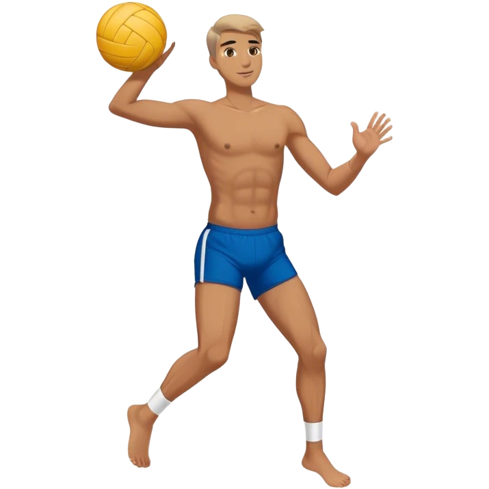 Man with volley ball emoji